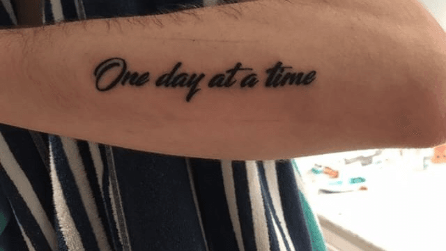 One Day At A Time Tijdelijke Tattoo  Tattastic