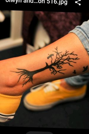Tree on my leg that needs saving...any ideas welcome. Would like to add some colour