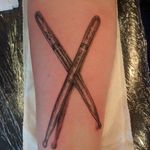 Some drumsticks for a guys first tattoo