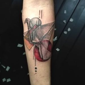 #grulla #grulladepapel #geometry #linestattoo #origamiart #animals #colombia #colombiantattooers #cali #quevisaje 