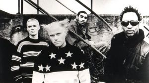 Liam Howlett, Keith Flint, Leeroy Thornhill and Maxim of The Prodigy #KeithFlint #TheProdigy #RIP #music #electronica #acidhouse #techno