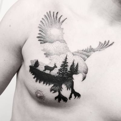 #тату #орел #trigram #tattoo #eagle #inkedsense #tattooist #кольщик