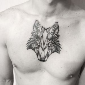 #тату #волк #trigram #tattoo #wolf #inkedsense #tattooist #кольщик