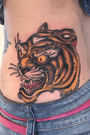 #tigertattoo #traditional #tiger #tattooartist
