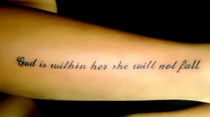 God is within her she will not fall