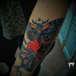 #moth #poppy #fullcolor #neotraditional #intenzeink #tatuaje #polilla #lujan #argentinatattoo 