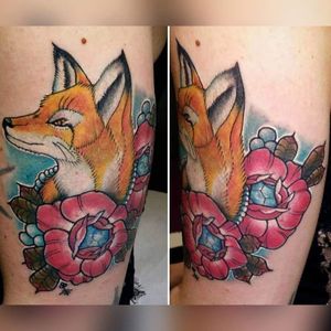#fox & #diamond & #roses #coverup #ricordi #inkedmuscles #tattooandfitness #bodyandsoul #italiantattoer #tatuaggipadova #tatuaggi #padova #inked #tattoolife #ink #tattoo #tattoos #tattoodo @tattoodo 