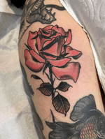 Tattoo by Krystal / #rose#rosetattoo#neotraditional#newschool#krystallee#inked