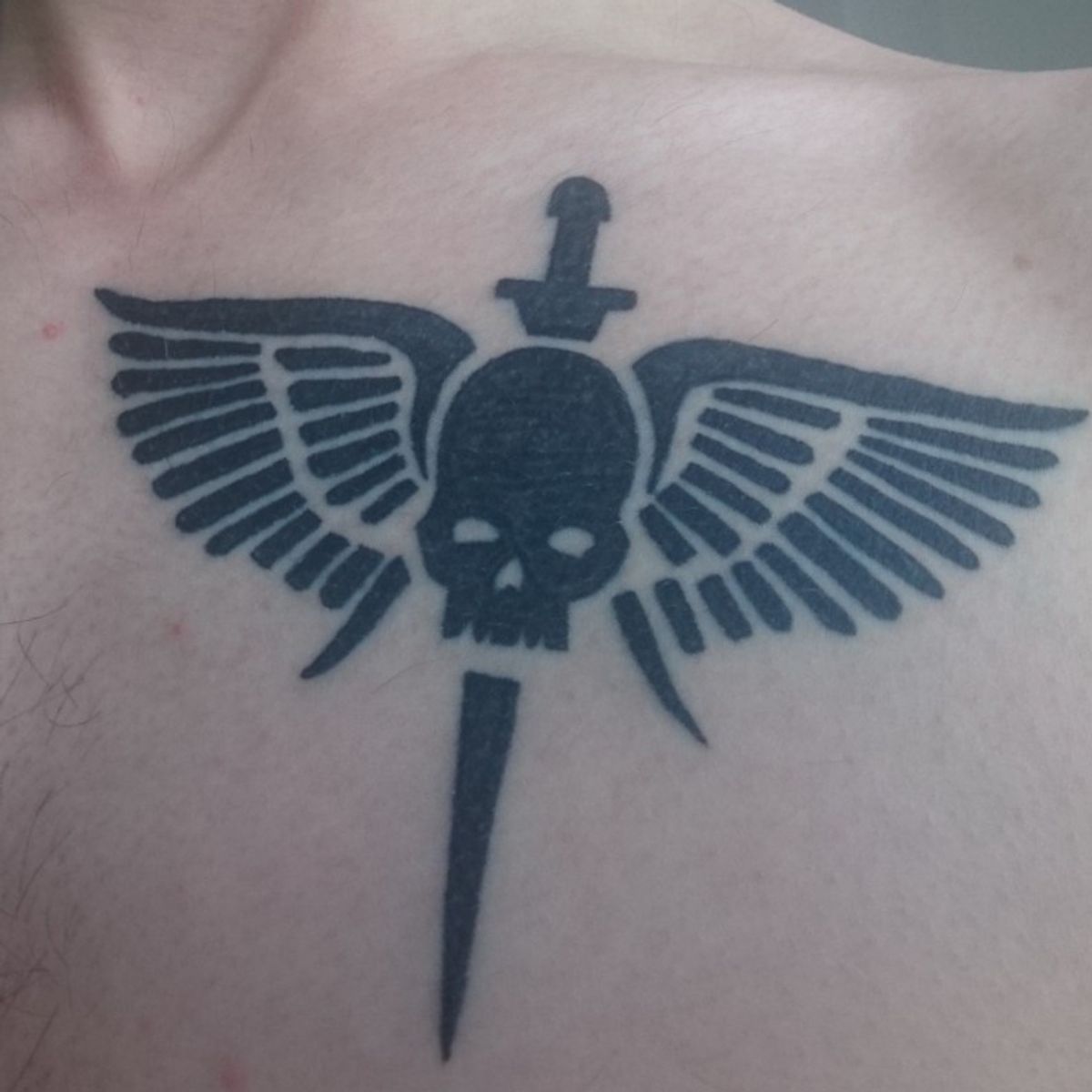 Tattoo uploaded by Finchy 256 • Warhammer 40k Space marine Sigil • Tattoodo