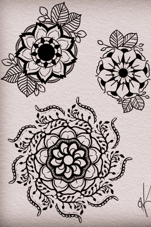 Mandala designs that I made and would lile to tattoo. 