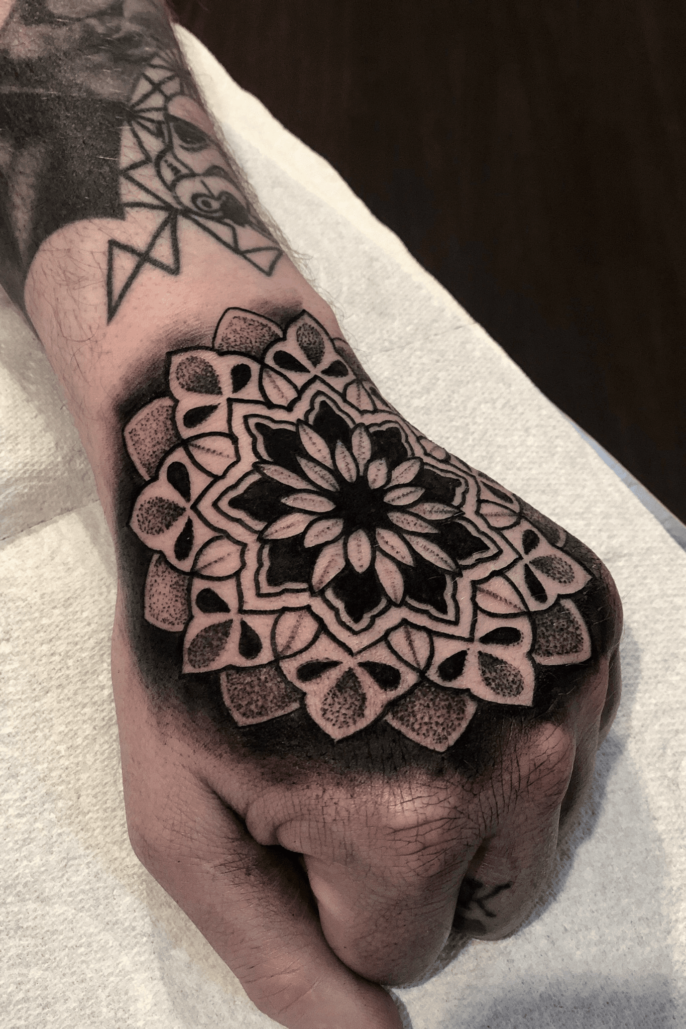 Mandala geometric hand tattoos for women  Mandala hand tattoos Small  hand tattoos Tattoos with meaning