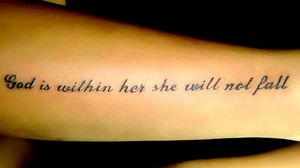 God is within her she will not fall