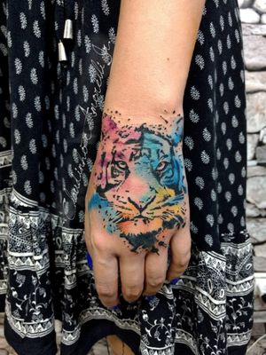 Tigre aquarela ♥️#art #arte #draw #drawing #aquarela #watercolor #tigre #sketch #ink #tattoo #tatuagem #tattoodobr
