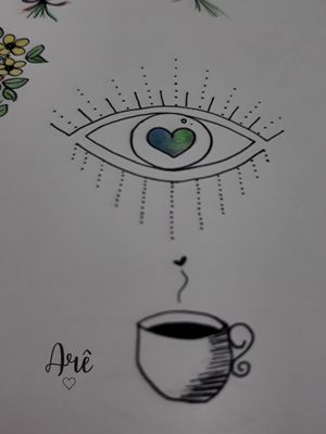 #fineline #finelinetattoo #finelines #sketchbook #eye #coffeelover 