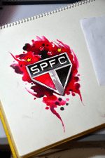 #saopaulo #futebol #soccer #tattoosketch #watercolor #aquarela #spfc #thiagopadovani