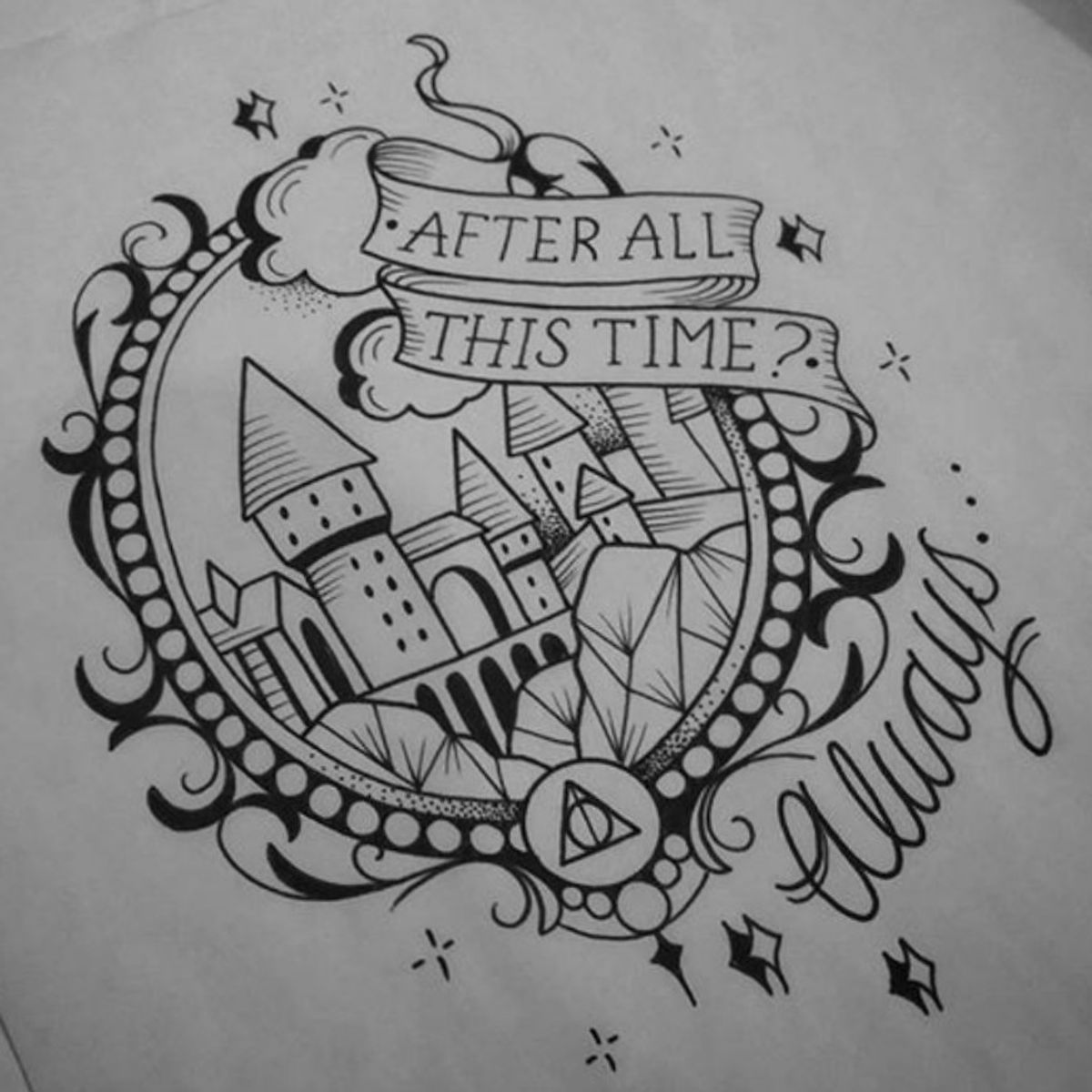 Tattoo uploaded by .Annalena.Wonderland. • Hogwarts is my home. 