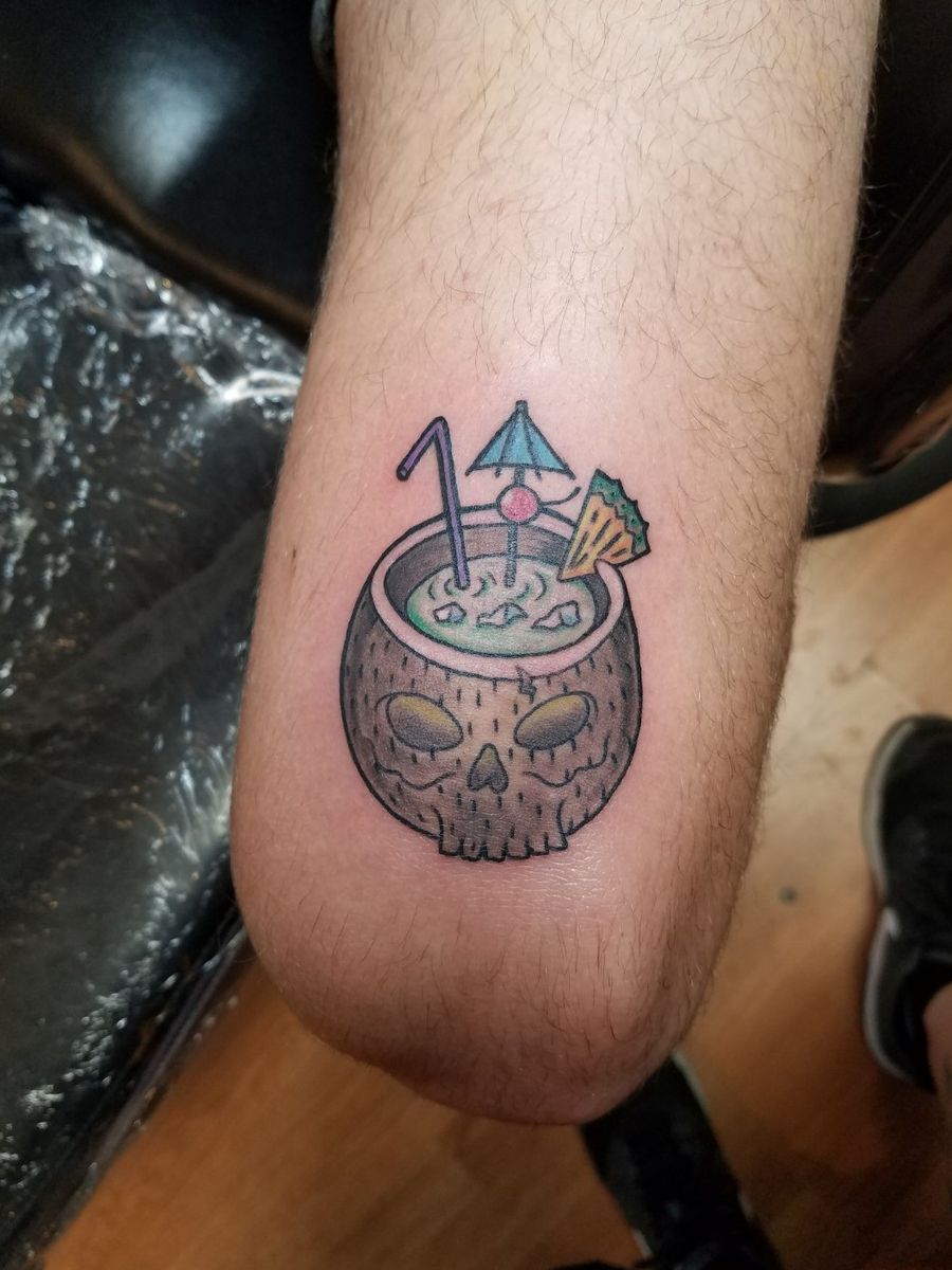 Tattoo uploaded by Pacific Island Ink • Yes, we like piña coladas! 🍹