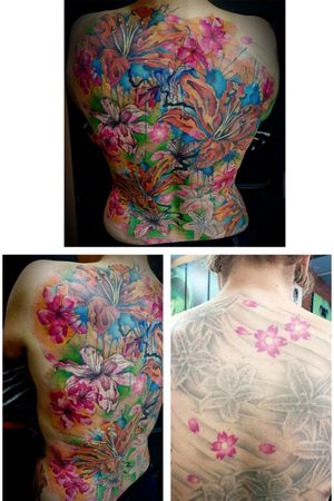 Cover up backpiece almost finished 1 more session to go