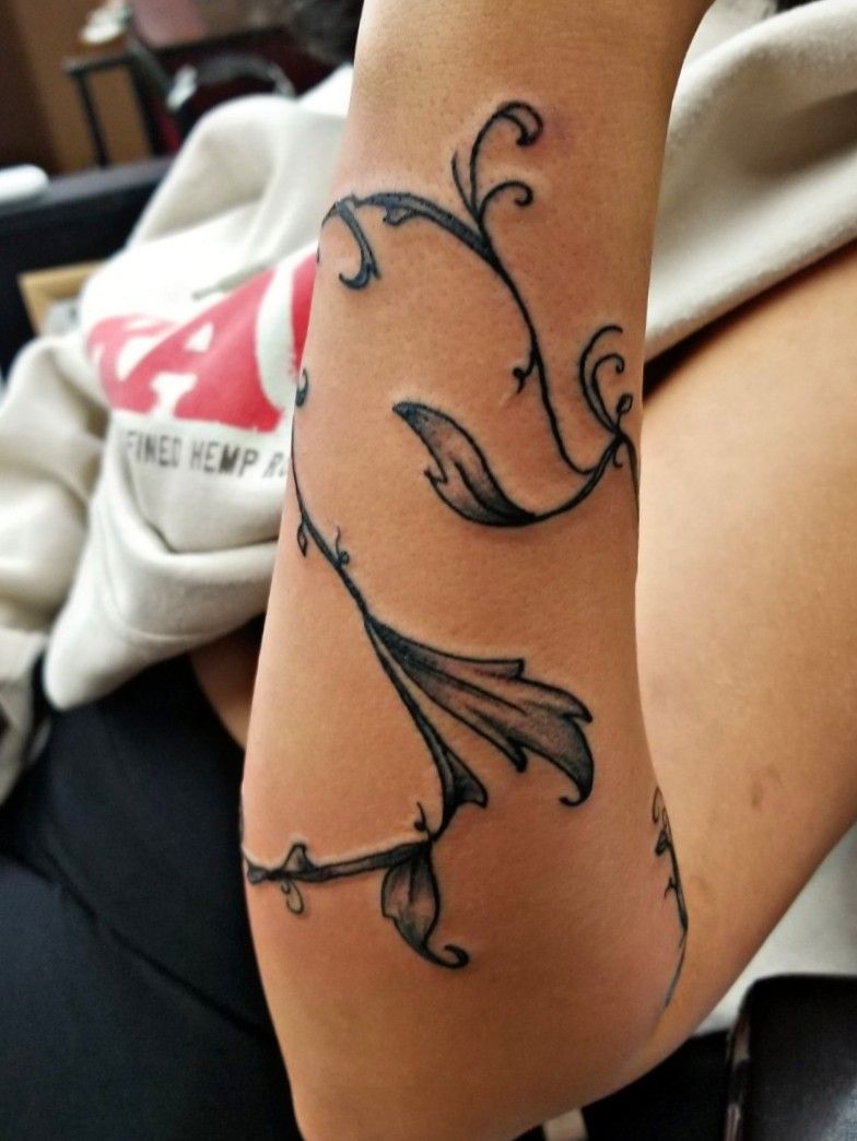 vine arm wrap tattoo with carnelianTikTok Search
