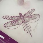 #So pretty! #ornament #Libelle #dragonfly #dragonflytattoo #diamondtattoo #mandalatattoo #design #tattooforgirls #girlytattoo #sweet #beautifultattoo #sketchstyle #illustration #ArtistUnknown 