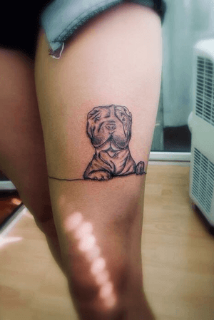 tattoo#dog#legtattoo#blackandgrey#tattooartist#Nenad