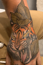 My tiger hand blaster tattoo