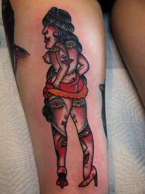 Tattoo by Boxcar #boxcar #besttattoos #favoritetattoos #uniquetattoos #specialtattoos #tattoosformen #tattoosforwomen #color #traditional #surreal #pinup #ladyhead