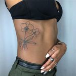 Tattoo by Brittany aka humblebeetattoo #besttattoos #favoritetattoos #uniquetattoos #specialtattoos #tattoosformen #tattoosforwomen #orchid #flower #floral #linework #illustrative