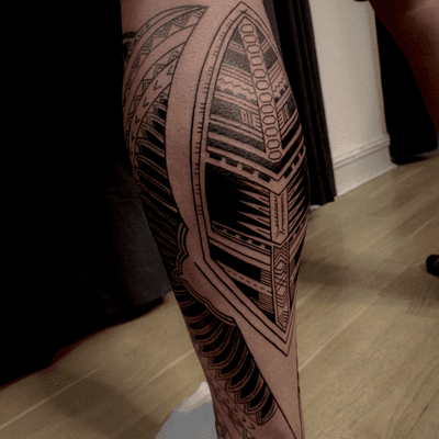 Poly work by jones #poly #polynesian #polynesiantattoo 