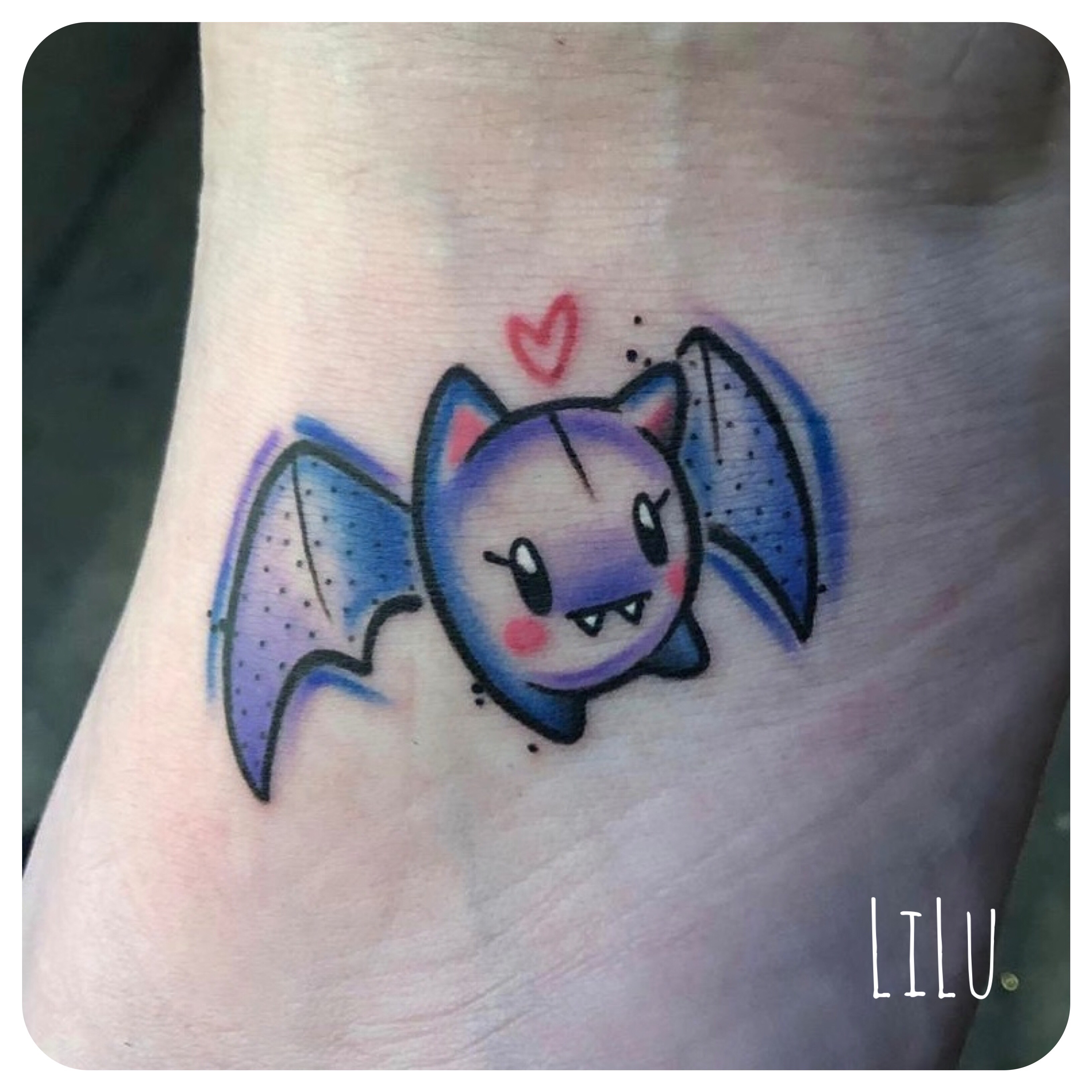 Tattoo uploaded by Lilu • Baby bat! #bat #battattoo • Tattoodo