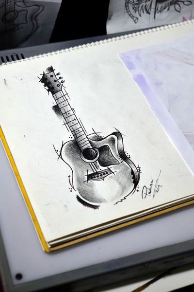 #guitar #violao #tattoosketch #thiagopadovani