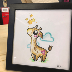 💕 #giraffe #illustration 