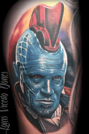Gardian’s ! Done by Louis Vicedo Dones                 Atelier 22 tattoo, Shadink tattoo ink pro team  #MarvelTattoo #colorful #tattooart #nicetattooconvention #22corp 