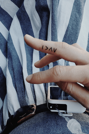 I’m greater than my highs and lows - on the finger