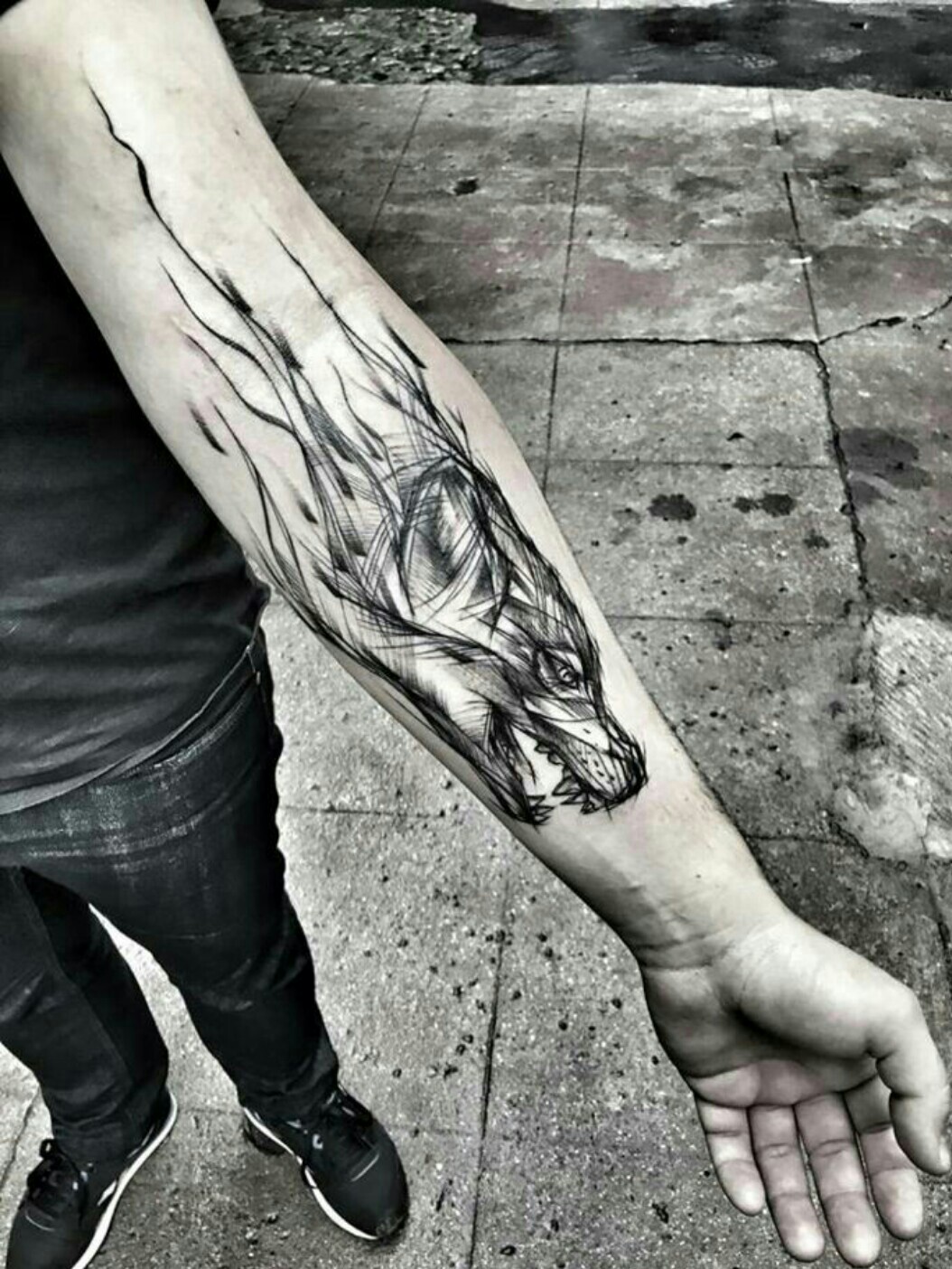 Tattoo uploaded by Juani Swager • Lobo ? • Tattoodo