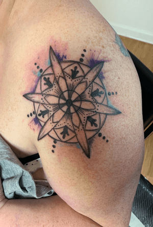 Mandala  Splash #mandalatattoo #splashcolors 