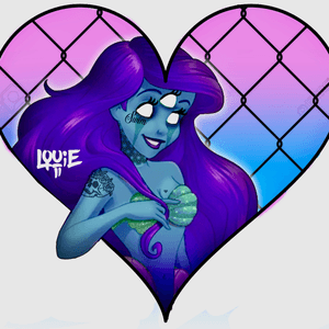 Another design i want to do #horror #disney #colour #heart #tattooartist #tattooart #louieotoole #girl #girly #girlswithtattoos 