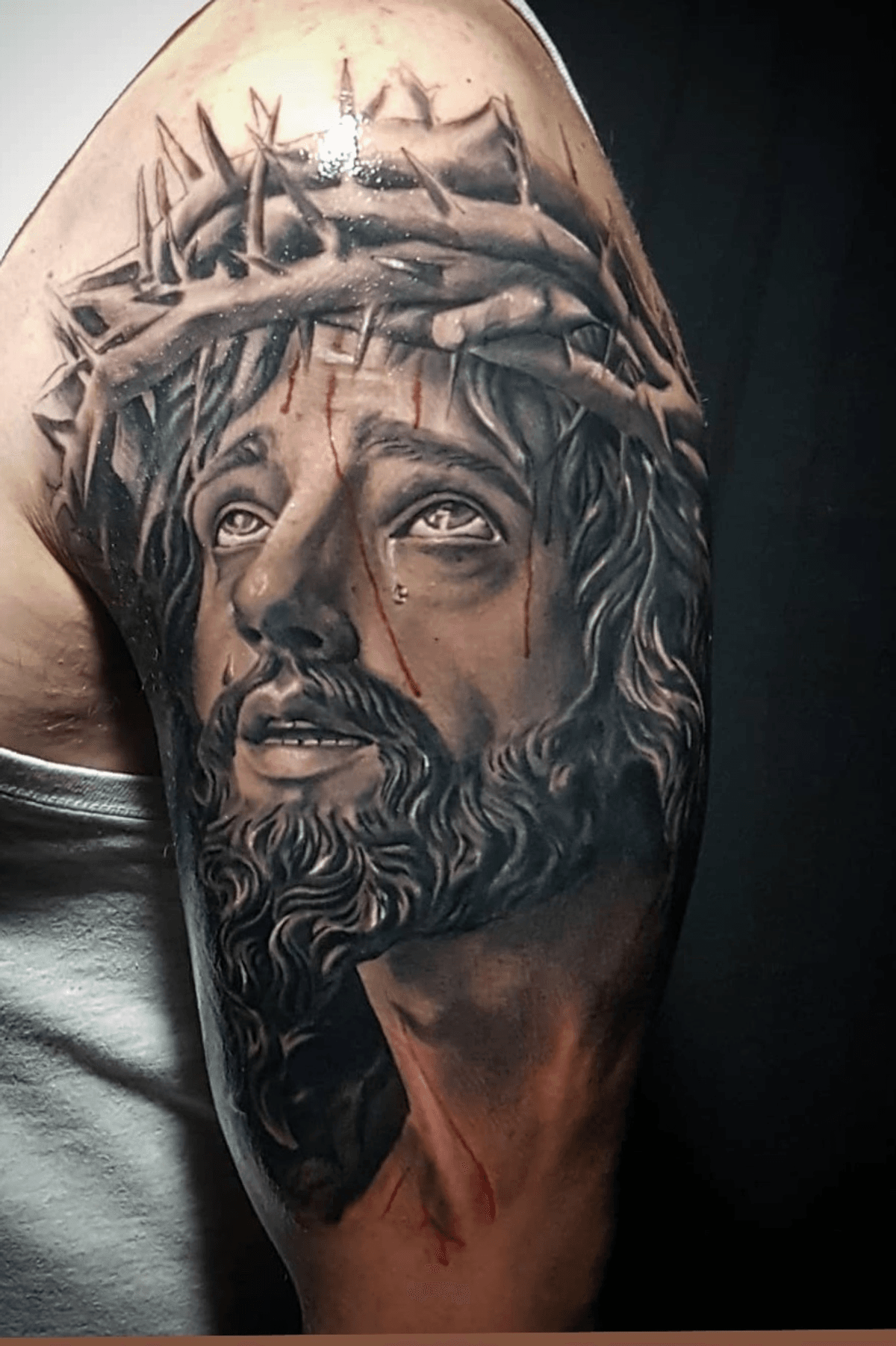 Tattoo uploaded by Doctor Dee • Jesus Cristo #deefreitas #realismo # ...
