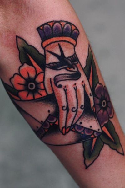 #traditional #love #letter #flower #hand #sparrow #bird 