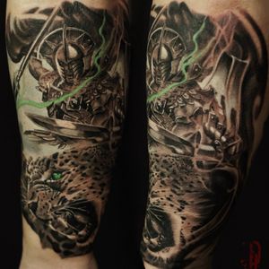 Tattoo by Pitbull tattoo