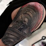 Coverup finished #spartan #warrior #story #coverup #i #1#tattoo #ink #inked #tattooist #tattooartist #art #photo #blackandgray #contrast #face #dark #realism #rafalbaj #blackandgray #graywash #forearmtattoo #armtattoo#poland #katowice #dabrowagornicza #rockandrolltattoo