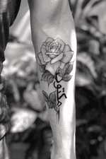 • Maktub • #tattoo #ink #rose #linework #blackwork #taniamaia