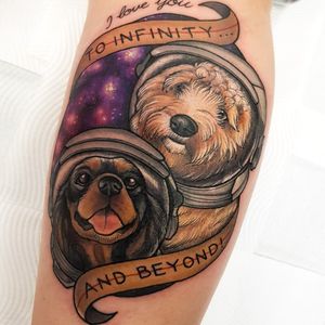 Dog portraits, as astronauts!