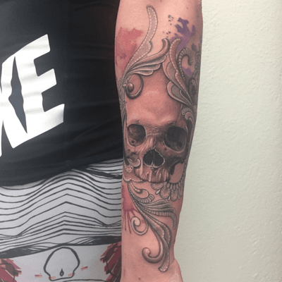 #tattoorealistic #realistictattoo #realistic #realism #tattoo #tatouage #skull #skulltattoo #mandala #mandalatattoo #watercolor #watercolortattoo #aquarelle #aquarelletattoo #sleevetattoo #girltattoo #dots #dotwork #stipple #petitspoints #lausanne #lausannetattoo #tattoolausanne #lespetitspointsdefanny 