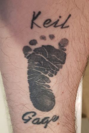 Footprint Tattoo Sons Footprint Tattoo At Birth 