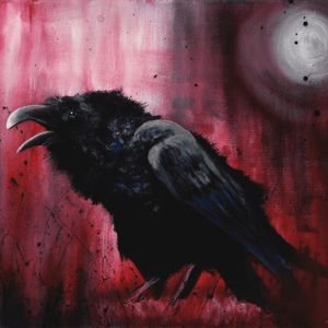 Finished “Apocalypse Raven” painting #rashatattoo #raven #ravenbirdart #ravenbird #goth #gothic #gothicart #oddities #gothicdecor #gothichomedecor #gothicart #curio #acrylicpainting #artist #arte #artsofinstagram #art #okanagan #okanaganlifestyle #penticton #pentictonartist