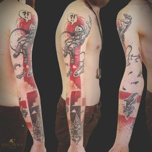 "Space sleeve" #caledoniatattoo #avantgarde #avantgardetattoo #graphictattoo #illustration #illustrator #tattoodo #tattoo #tattooinspiration #spacetattoo #ink #healedtattoo #graphic #tattooartist #edinburgh