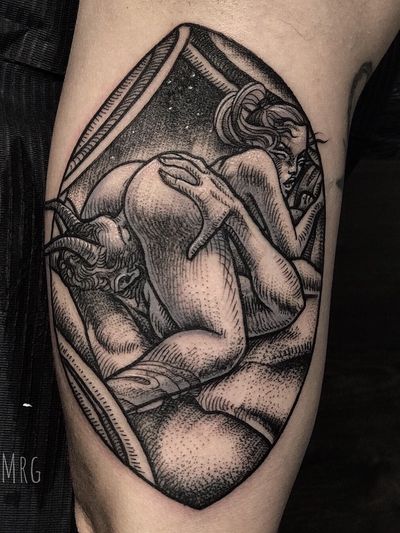 Hey sorry for disappearing so long some busy busy moments here i am again hope you like this #69#sexytattoo#morgarmeni#morgtattooing#erotictattoo#blackwork