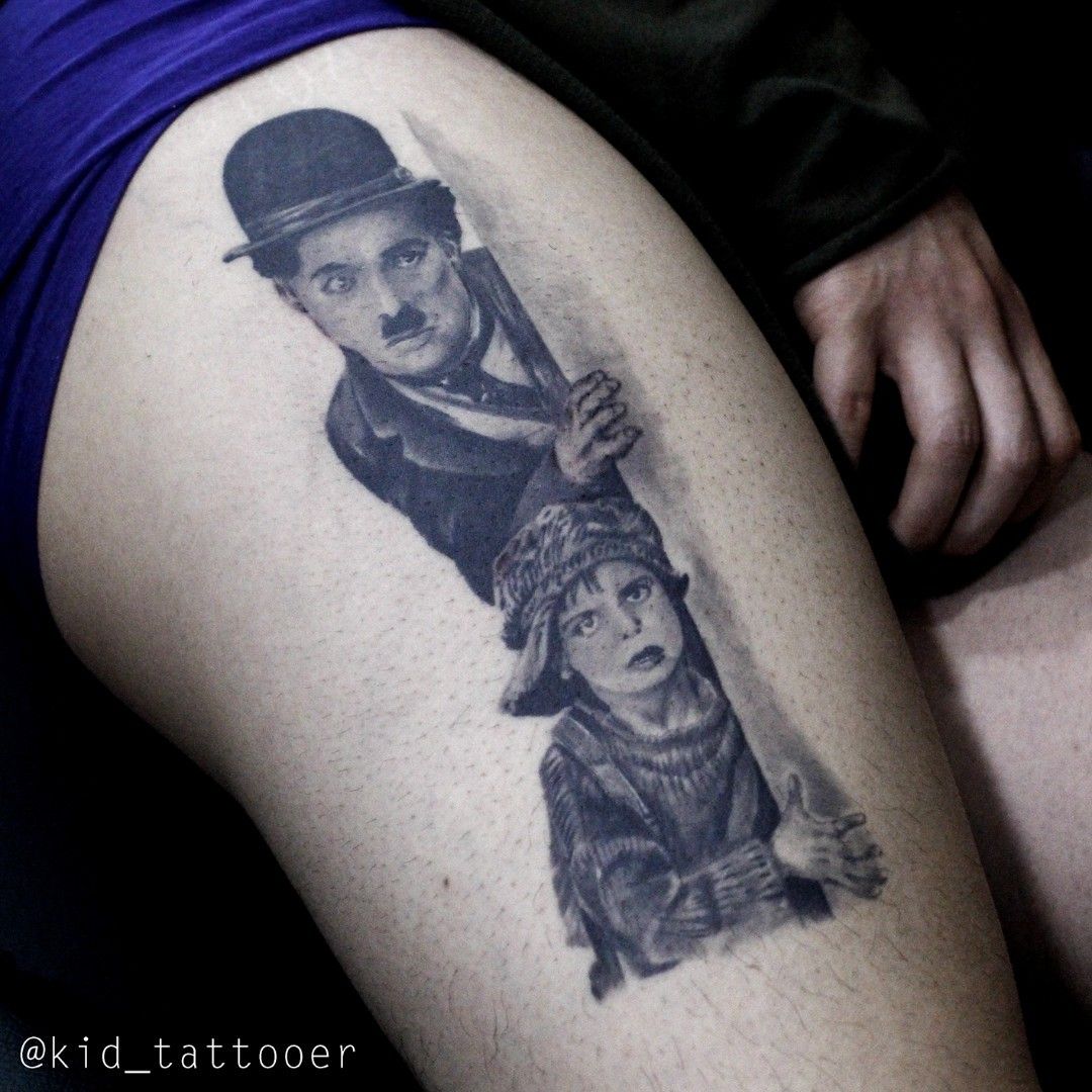 Charlie Chaplin tattoo by AngeliqueGrimm on DeviantArt