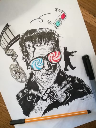 #tattooapprentice #tattoo #movie #rock #pearljam #drawing #frankenstein 